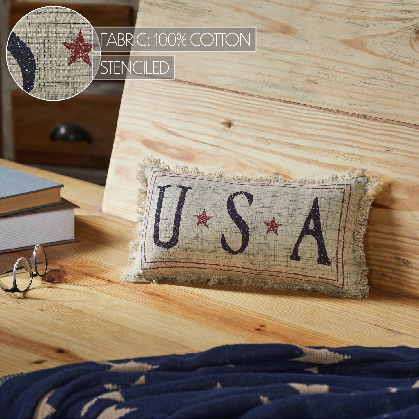 My Country USA Pillow 7x13