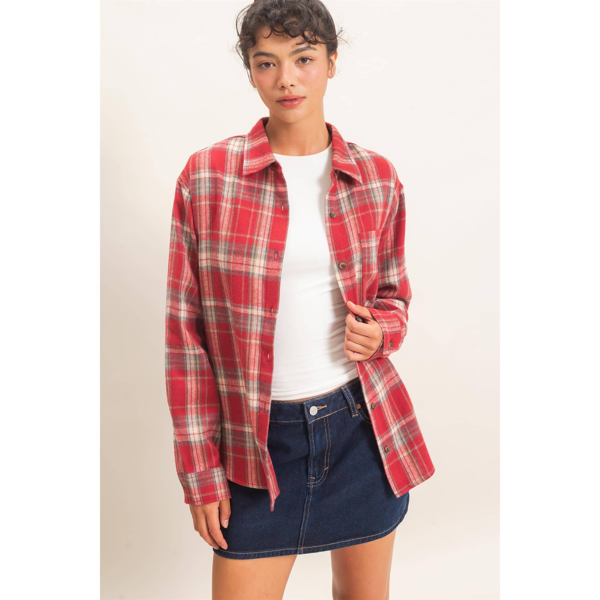 Plaid Long Sleeve Shirt