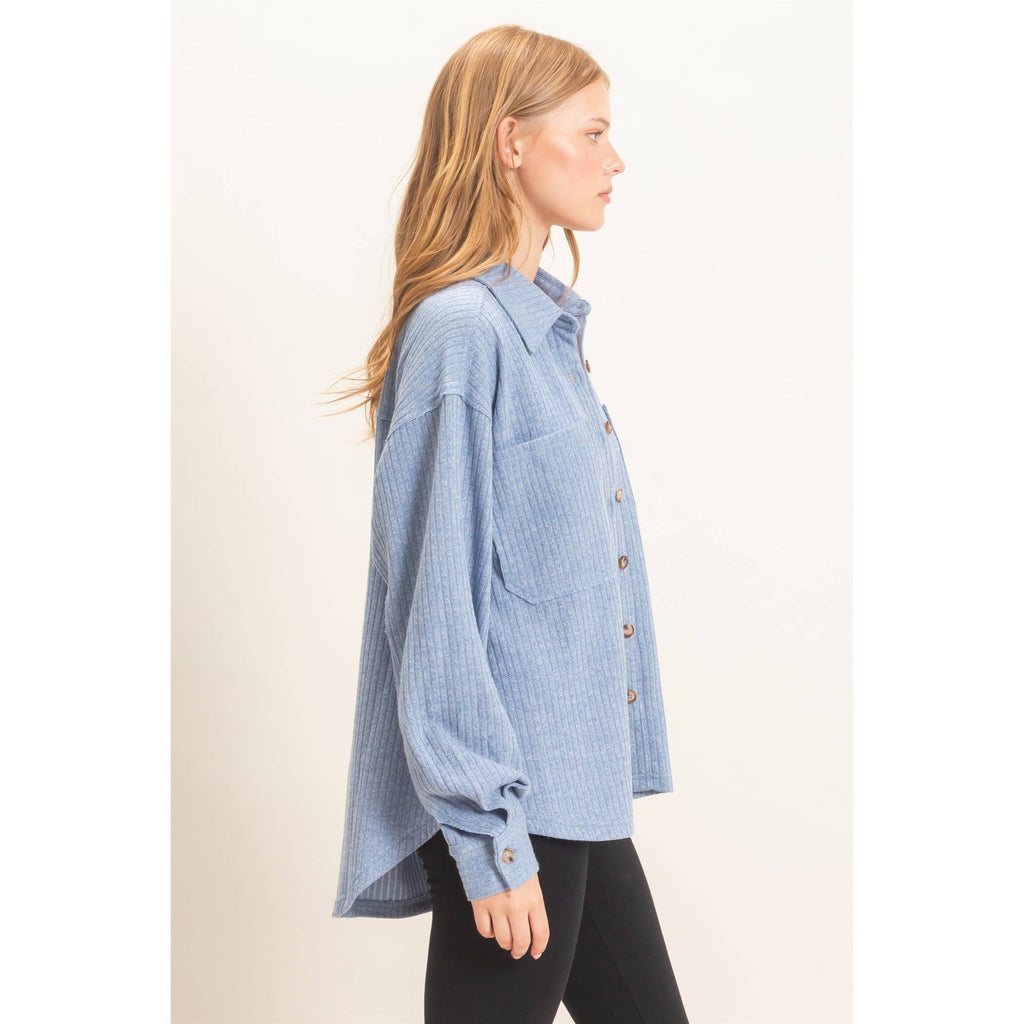Corduroy Button-Up Shirt