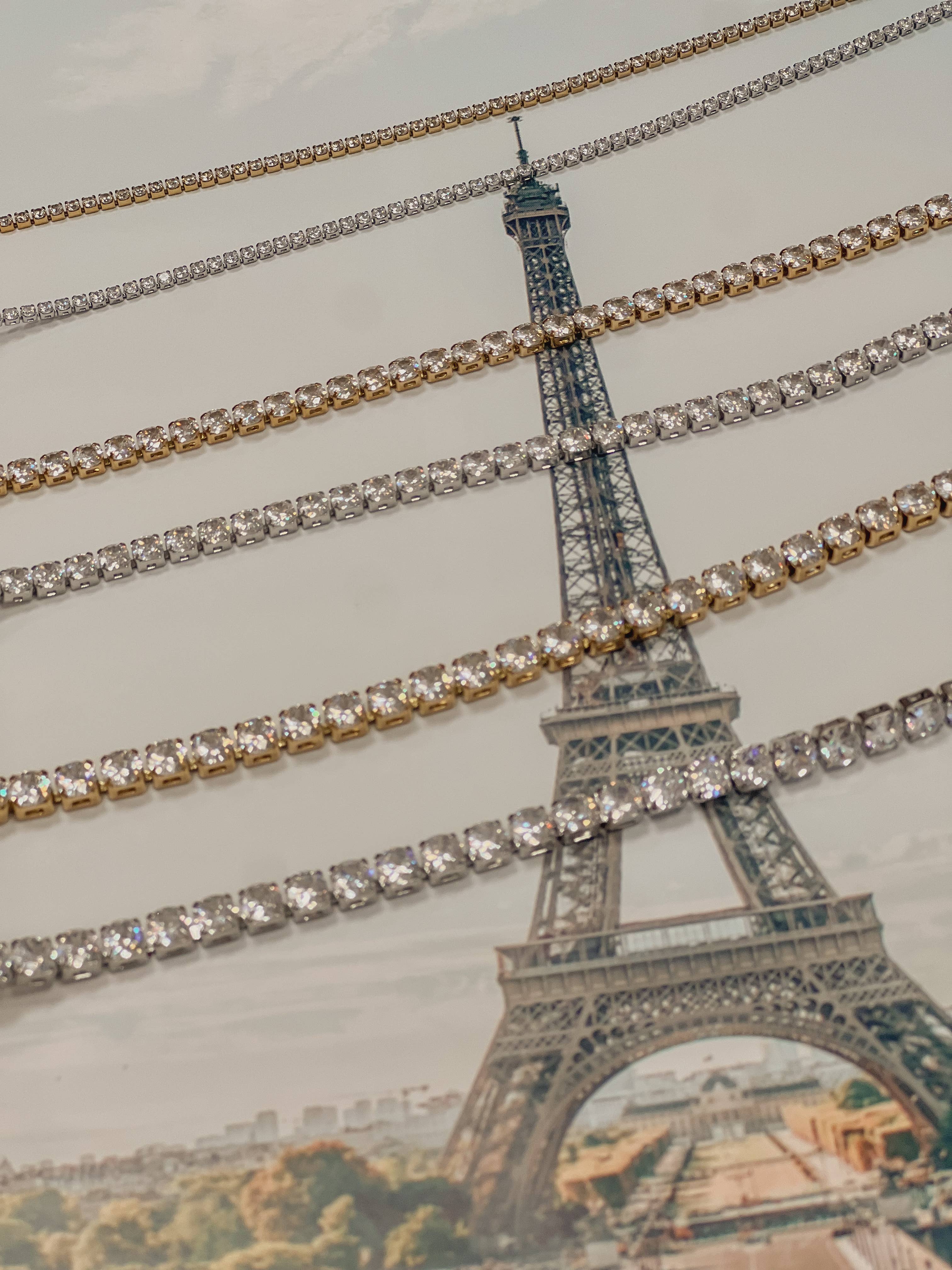 Tennis Necklace: 2mm