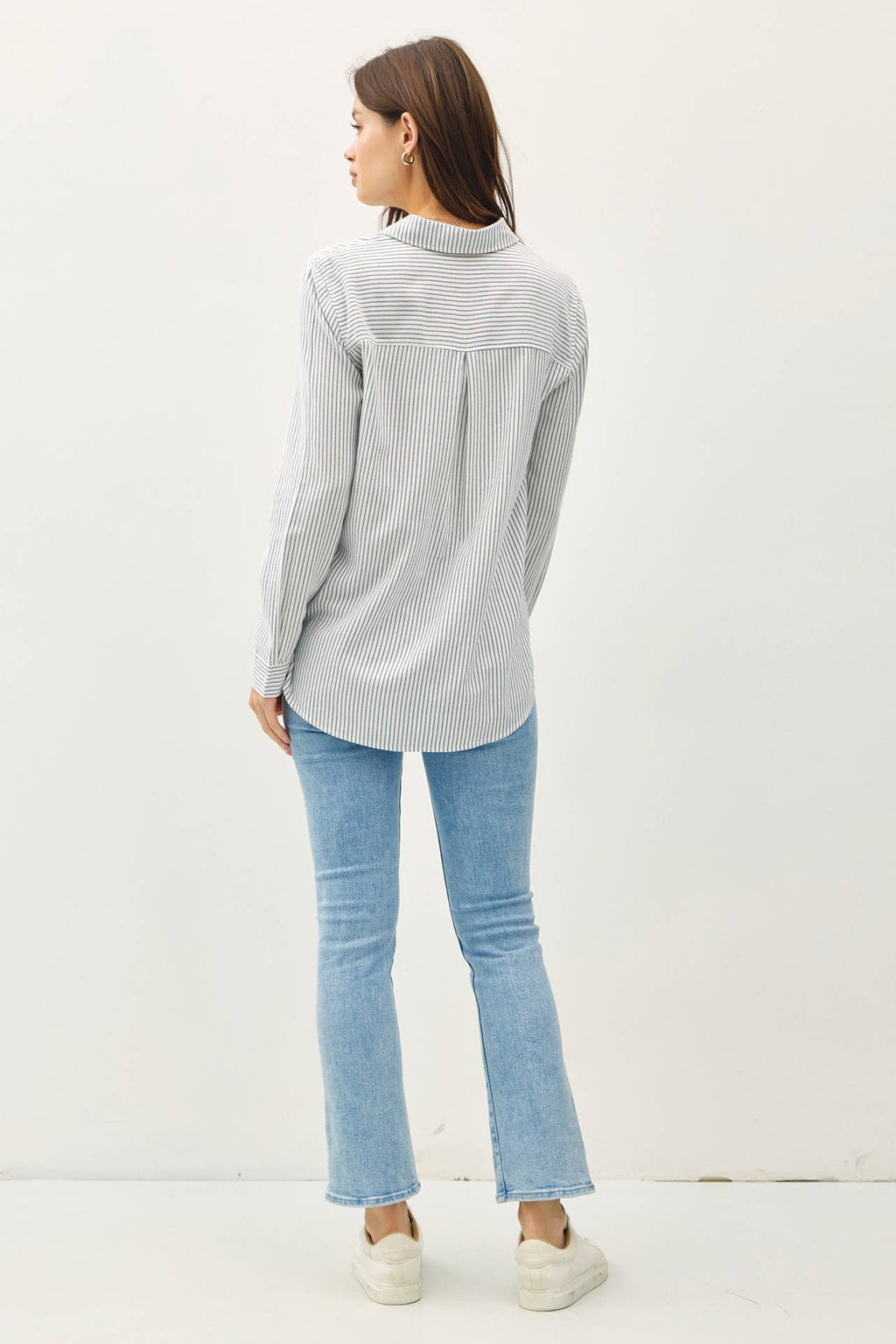 Pinstripe Button Up Shirt