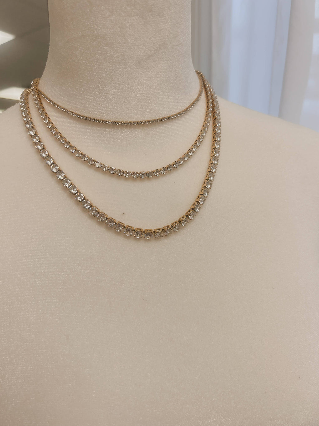 Tennis Necklace: 2mm