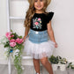 Nature Couture Denim Tulle Skirt Set