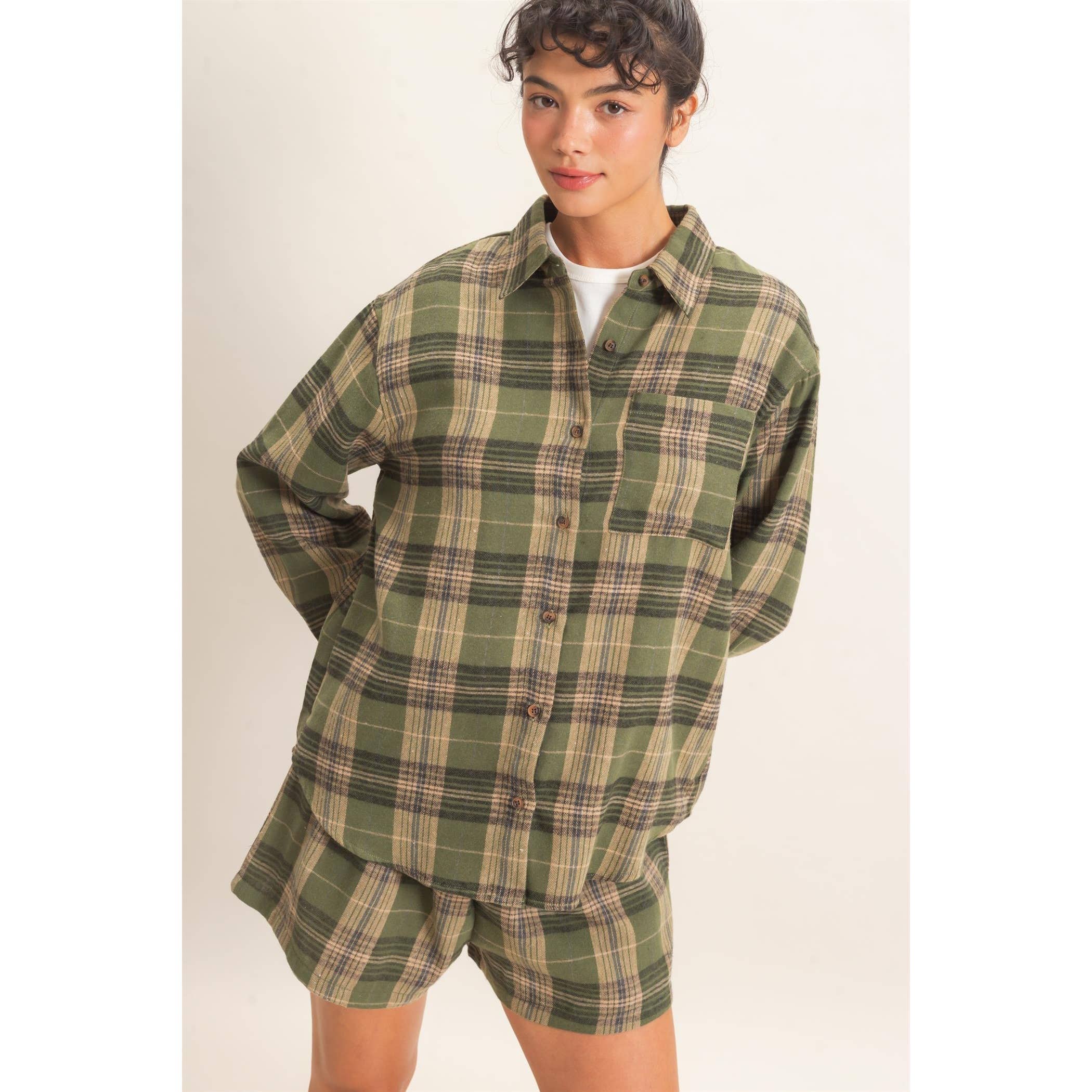 Plaid Long Sleeve Shirt