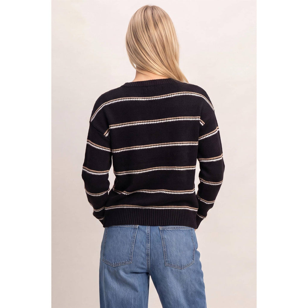 Striped Crew Neck Sweater