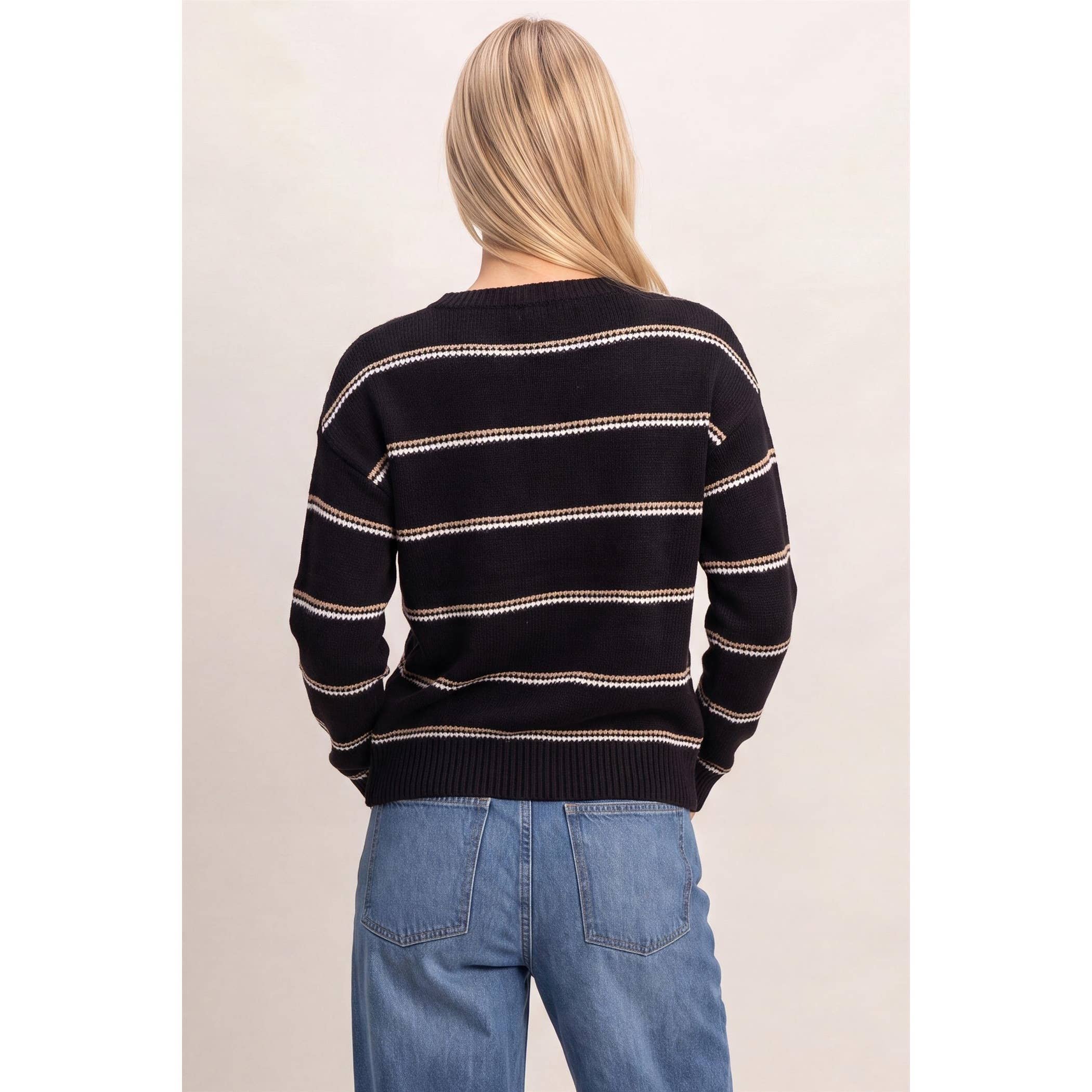 Striped Crew Neck Sweater