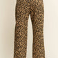 Leopard Print Denim Pants