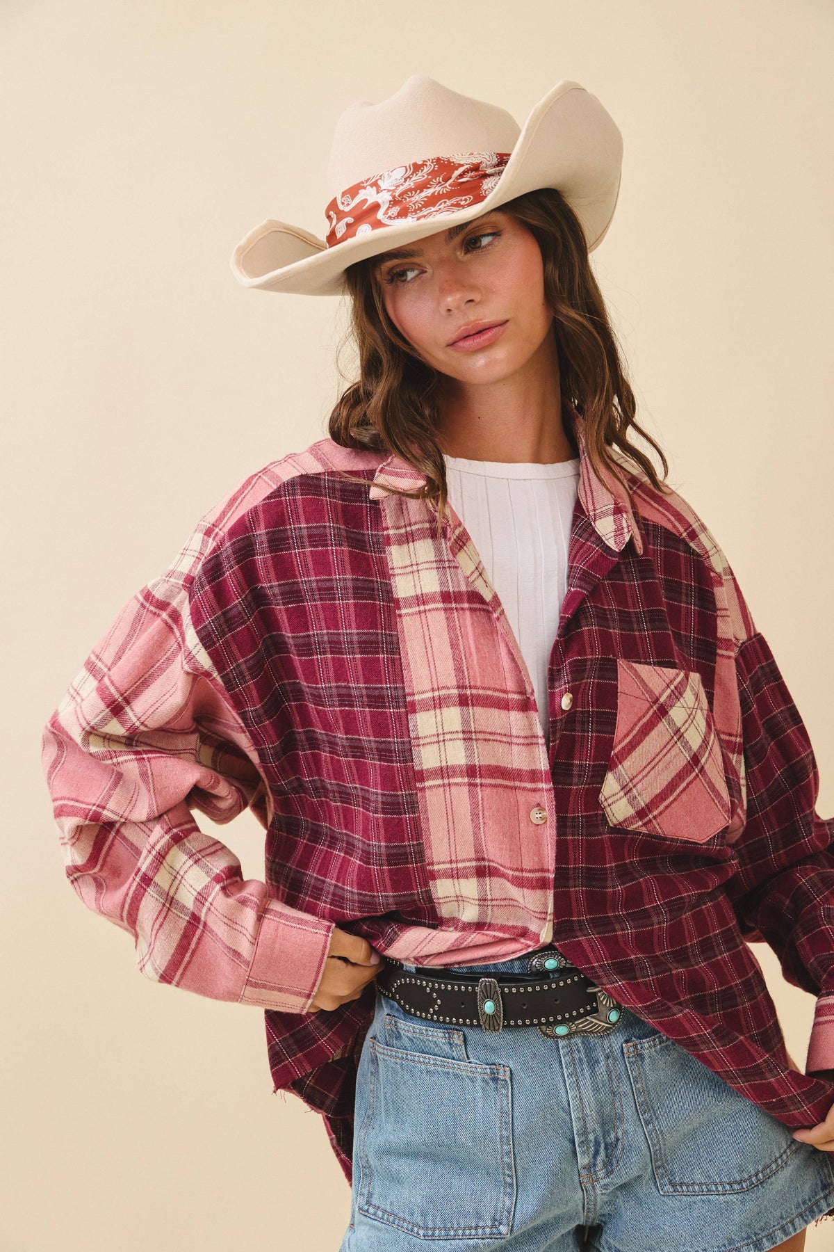 Kambrie Plaid Flannel Shirt