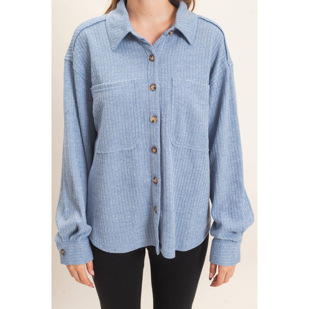 Corduroy Button-Up Shirt