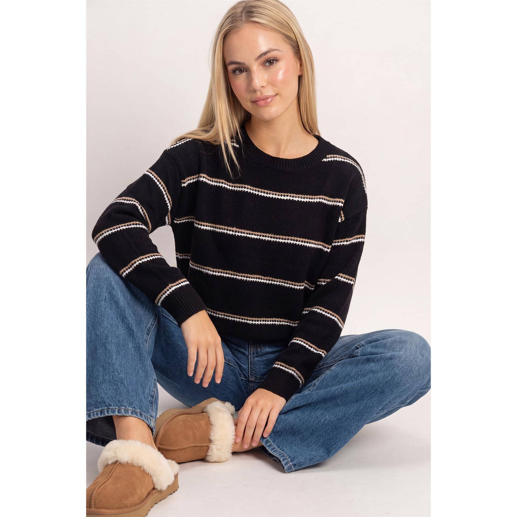 Striped Crew Neck Sweater