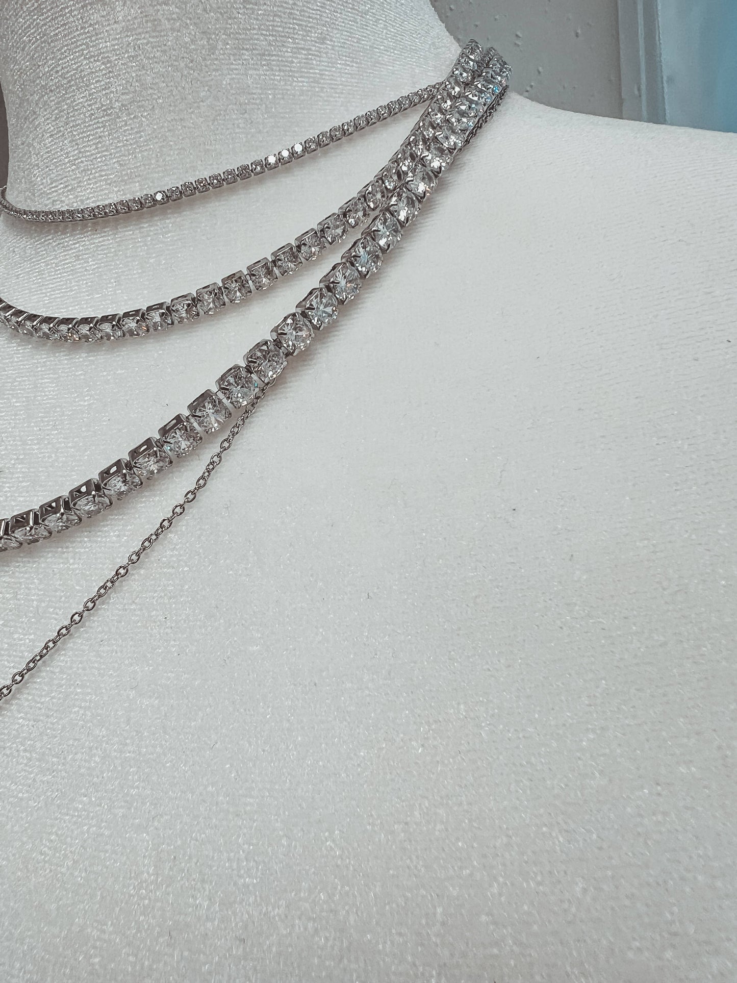 Tennis Necklace: 4mm