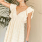 OPEN TIE BACK BABYDOLL DRESS