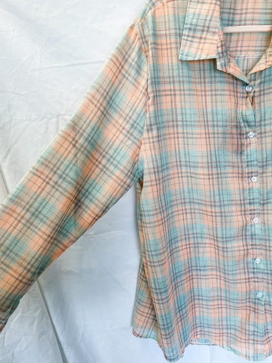 Plaid Long Sleeve Button Down